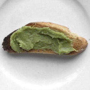 Crostini con crema di asparagi e patate