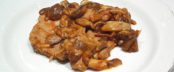 Scaloppine ai funghi porcini alla senese