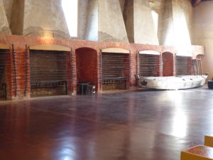 Der Feuersaal, in dem die Aale gegart wurden.