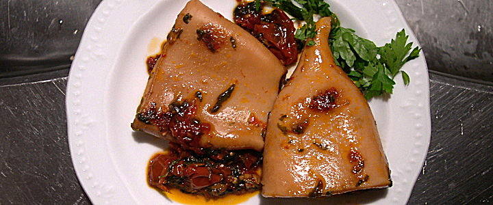 Calamari alla luciana - Kalmar auf Art von Santa Lucia