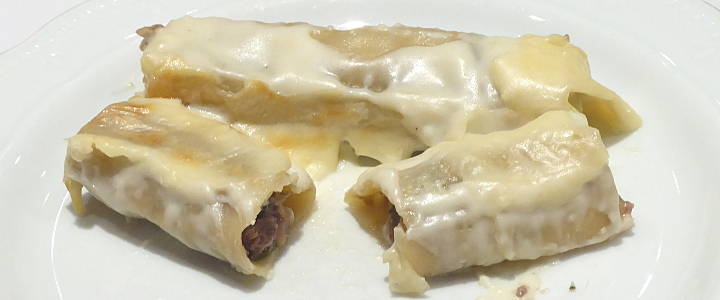 Cannelloni ai funghi