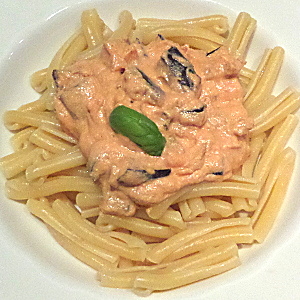 Pasta con la ricotta fresca