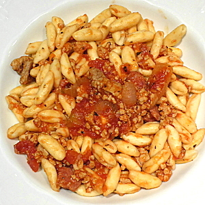 cavatelli al sugo di maiale
