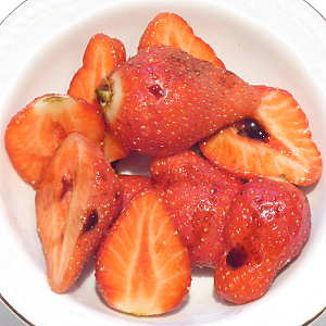 fragole all'aceto balsamico