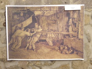 Durch Bildmaterial wird die frühere Pastaproduktion anschaulich.