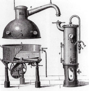 Gerät zur Herstellung von Dosentomaten (Anfang 20. Jh.)