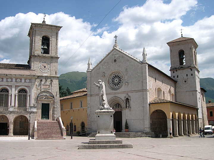 Piazza San Benedetto in Norcia (PG)
