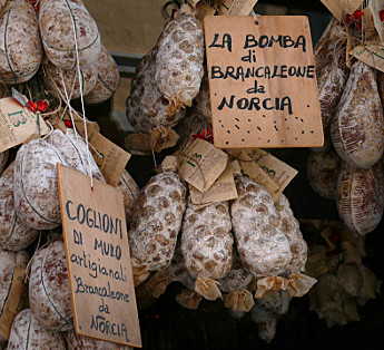 Wurstwaren aus Norcia