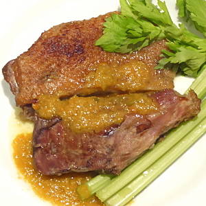 Oca arrosto col sedano