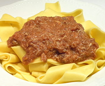 Pappardelle al ragù di coniglio
