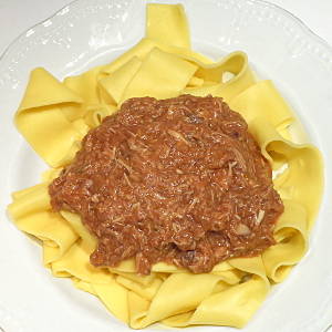 Pappardelle al ragù di coniglio