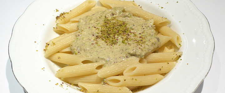 pasta ai pistacchi e panna