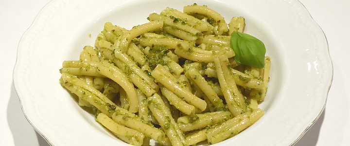 pasta al pesto di pistacchi