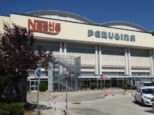 Das heute zu Nestlé gehörende Perugina-Werk in Perugia