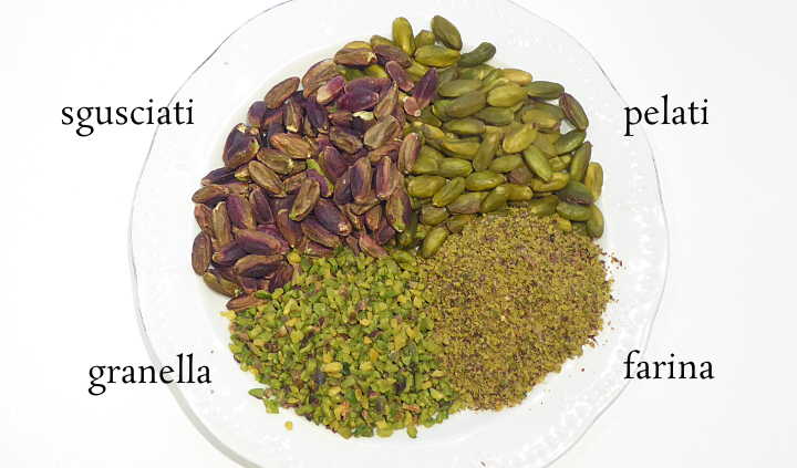 pistazien verarbeitungsstadien