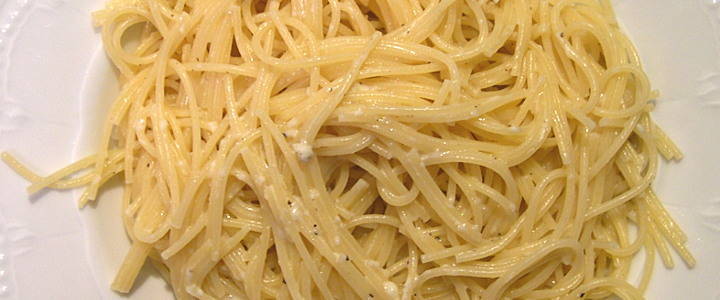 Spaghetti cacio e pepe