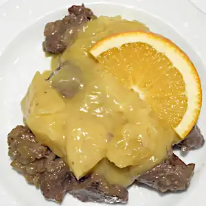Spezzatino di cinghiale alle arance