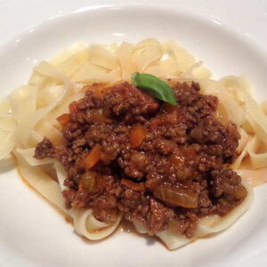 tagliatelle alla bolognese