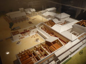 Modell einer Villa des Plinius d.J. (61-113) mit Olivenwirtschaft