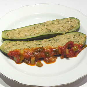 zucchine ripiene vegetariane